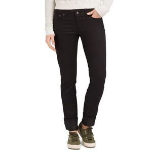 Prana Kara Rolled Skinny Jeans Black Size 2 26 Stretch Cuffed Low Rise